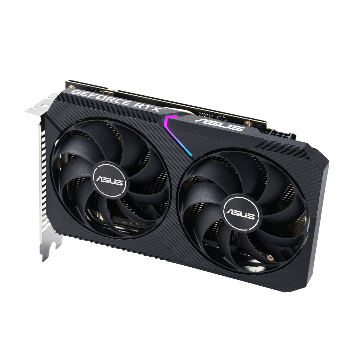 ASUS DUAL RTX3050 O8G V2 – Grafikkarte – 8 GB GDDR6, PCIe 4.0, 1852 MHz Boost, 1×HDMI, 1×DP, 2×Lüfter, 200 mm