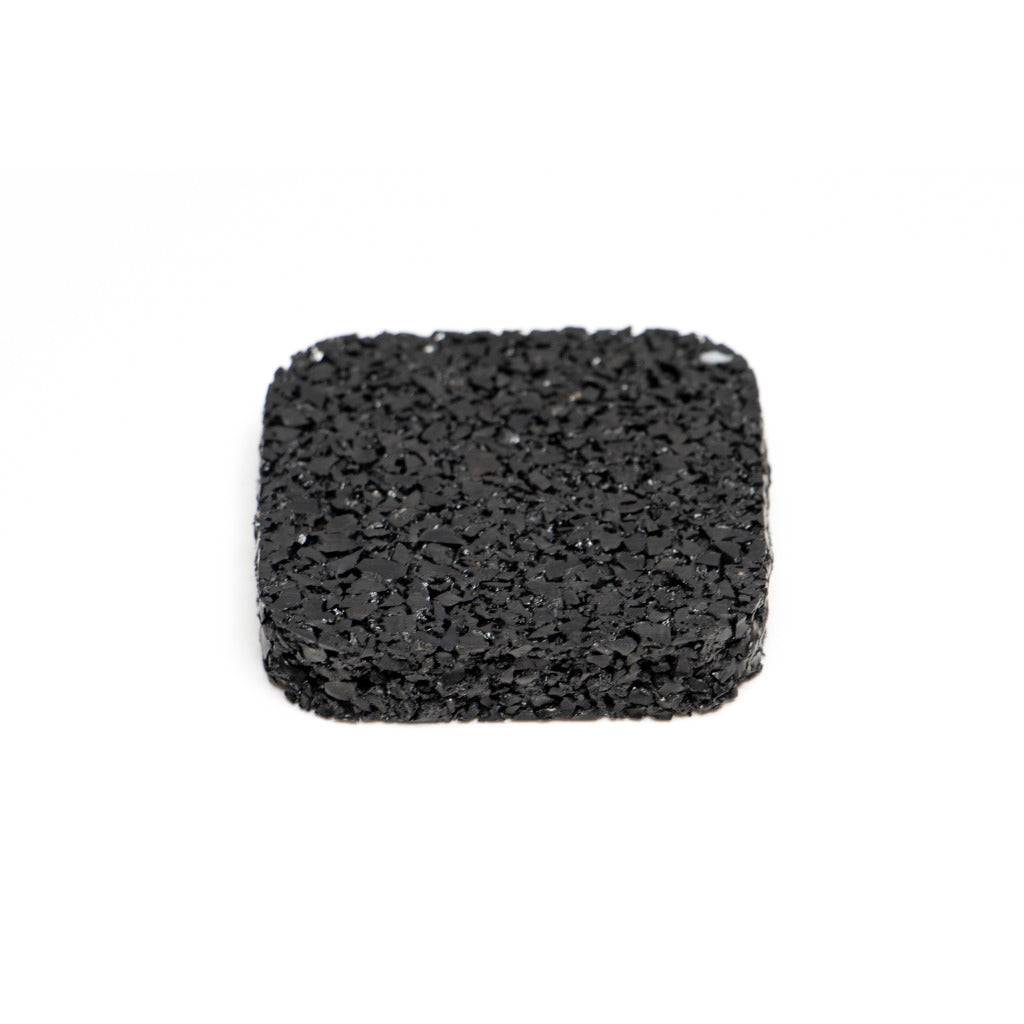Colibri Blumenkübeluntersetzer – 5 × 5 × 1 cm – Gummi, Schwarz – 4-teilig