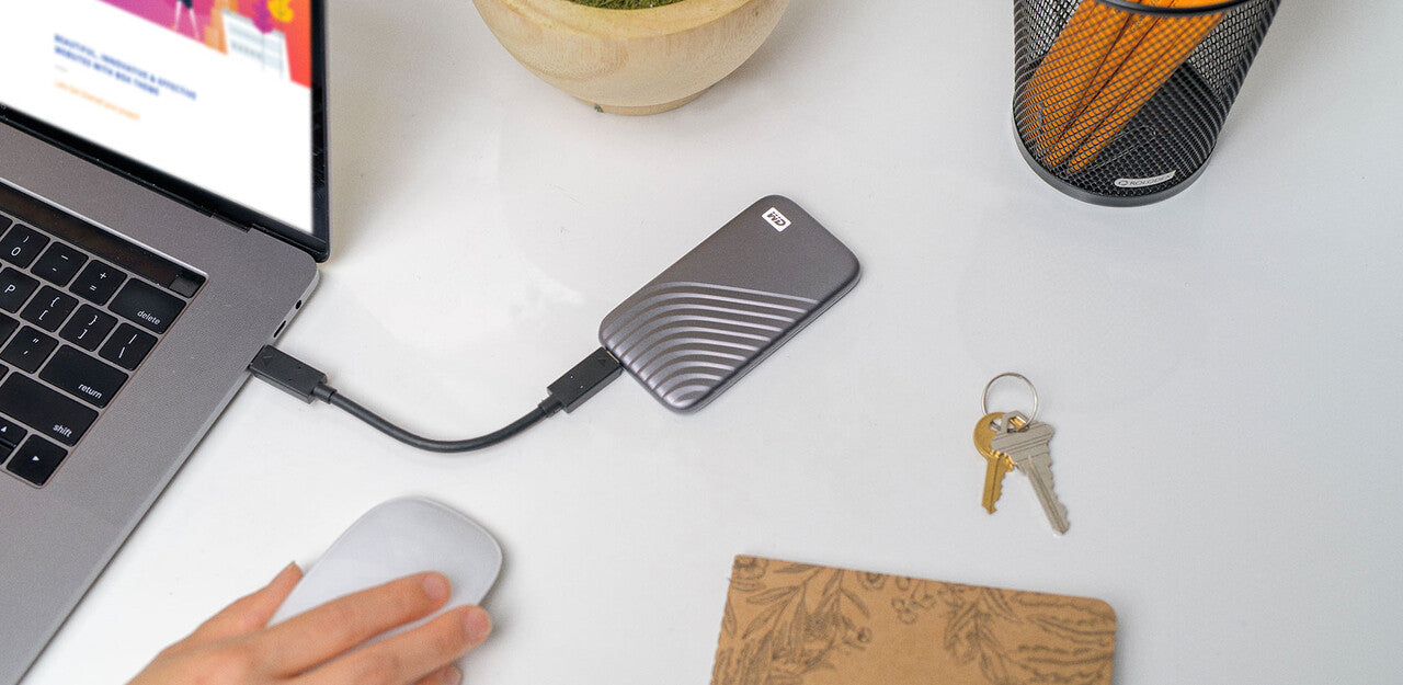 Western Digital My Passport SSD – 4 TB, USB-C (USB 3.2 Gen 2), Passwortschutz