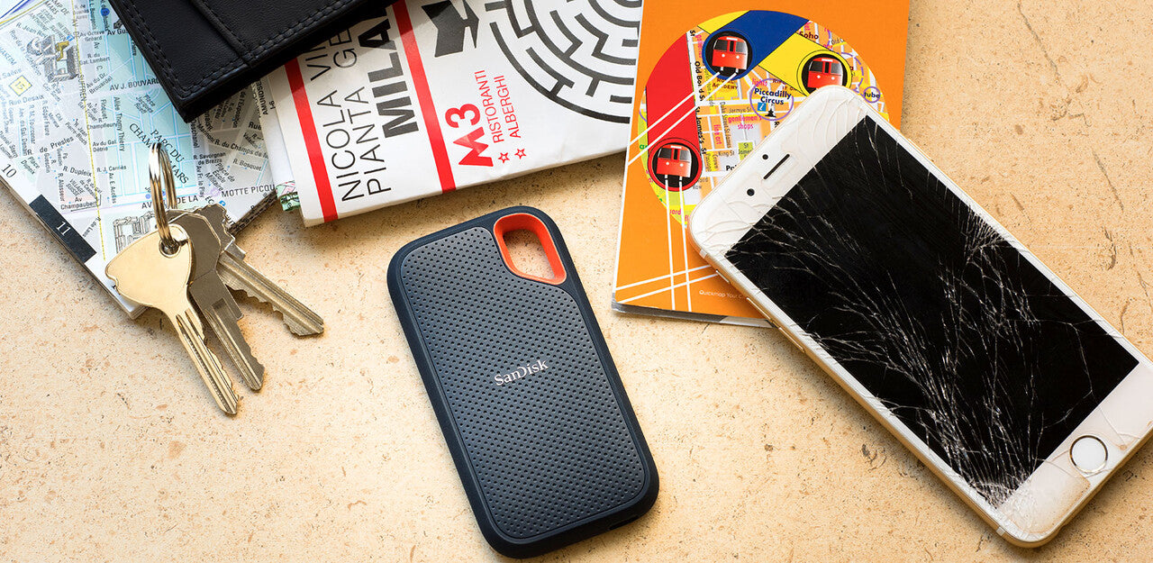 SanDisk Extreme Portable SSD – 4 TB, USB, 1 050/1 000 MB/s (Lesen/Schreiben)
