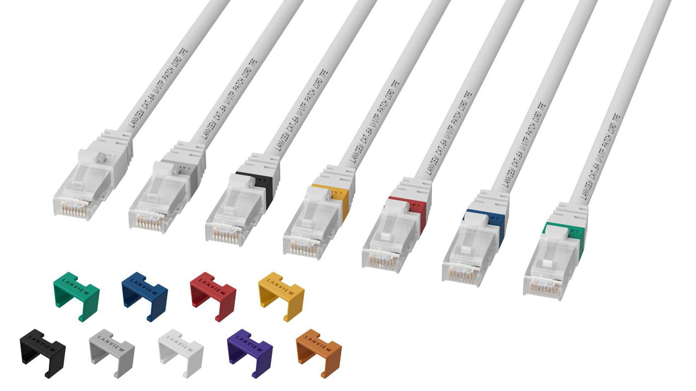 Lanview LV-UTP6A02W Patchkabel – Cat6A S/FTP (S‑STP), 2 m, Weiss, LSZH, RJ‑45