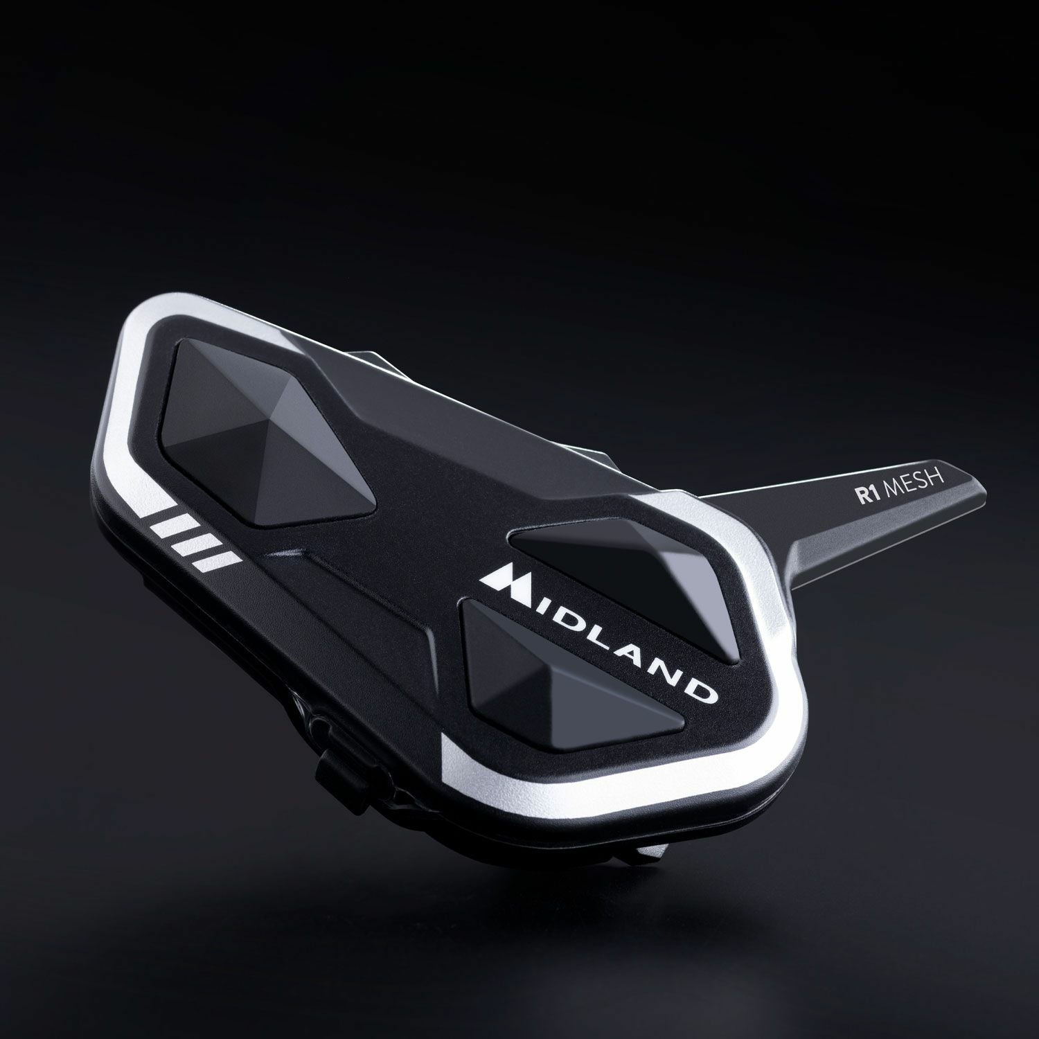 Midland R1 Mesh Over-Ear Kopfhörer – BT, Schwarz/Weiss