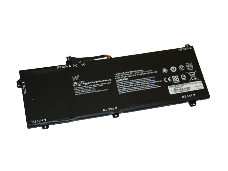 BTI 808450-002 ZO04XL Notebook-Akku – für HP ZBook Studio G3/G4 – 64 Wh, 15,2 V – Schwarz