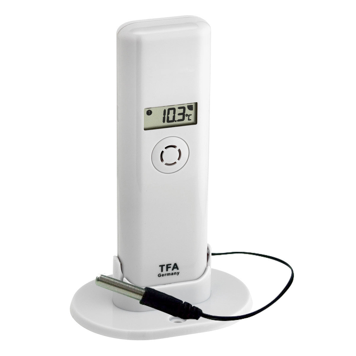 TFA-Dostmann TFA Dostmann – Thermo-/Hygrometer, WLAN, LCD-Display – weiss, für WeatherHub