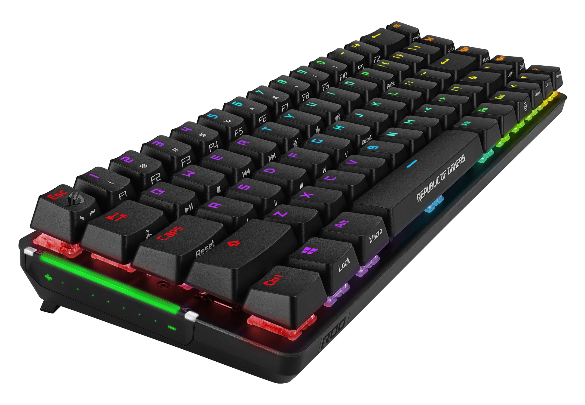ASUS ROG Falchion – Gaming-Tastatur 65% – Mechanisch, RGB – 2,4 GHz & USB-C – AZERTY (FR) – Ohne Ziffernblock
