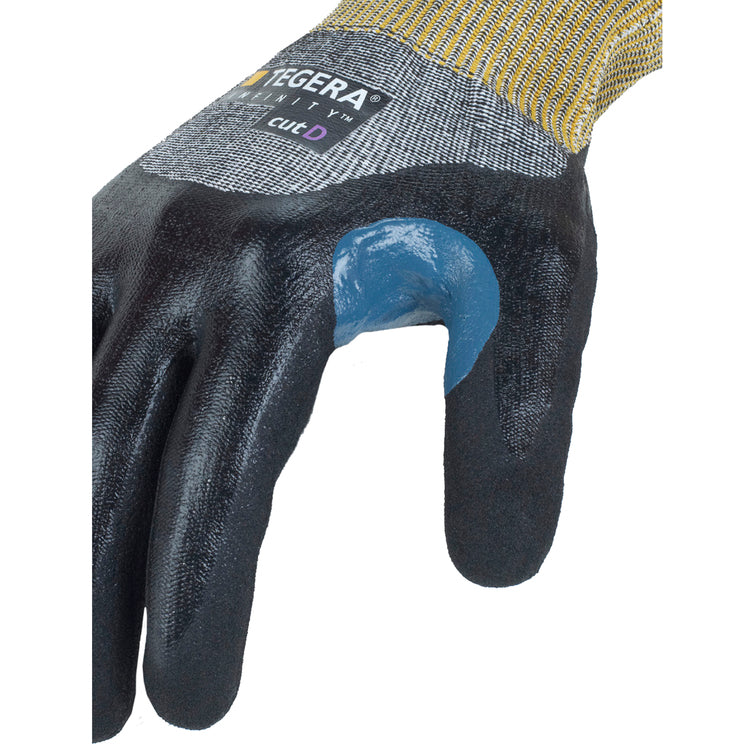 Tegera Schnittschutzhandschuhe 8806 – Grösse 10 (XL), 6 Paar – Nylon, Nitril/PU-Beschichtung – Gelb
