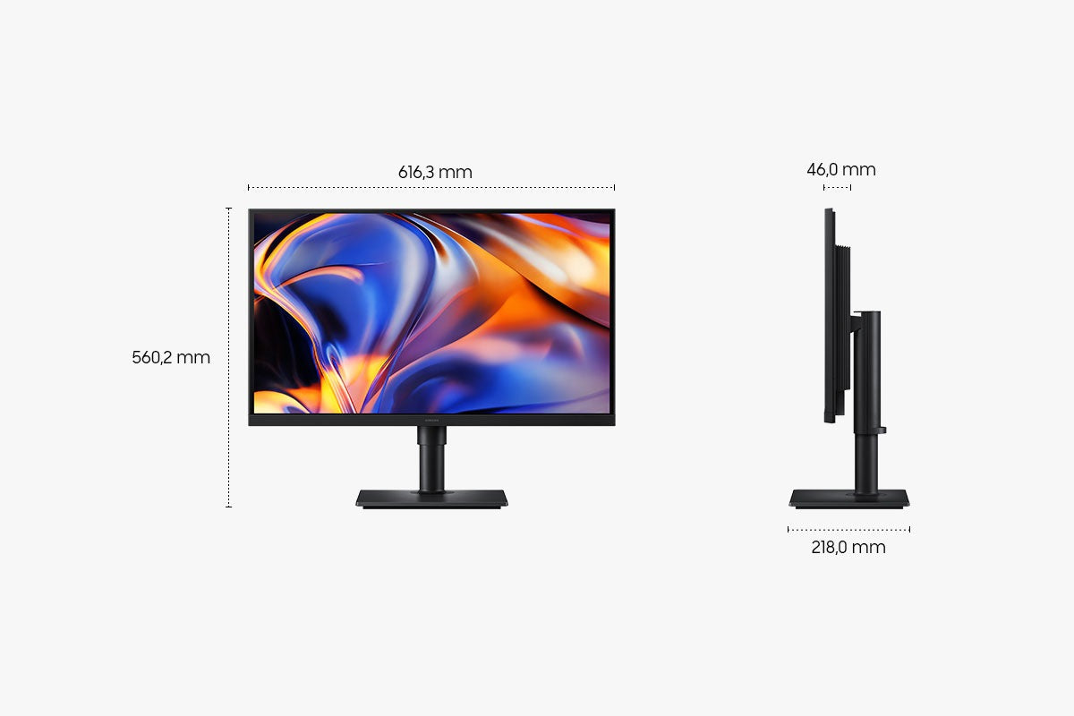 Samsung S80Hf – 27", 5120 × 2880, IPS, USB‑C 90 W, KVM, LAN, HDR10