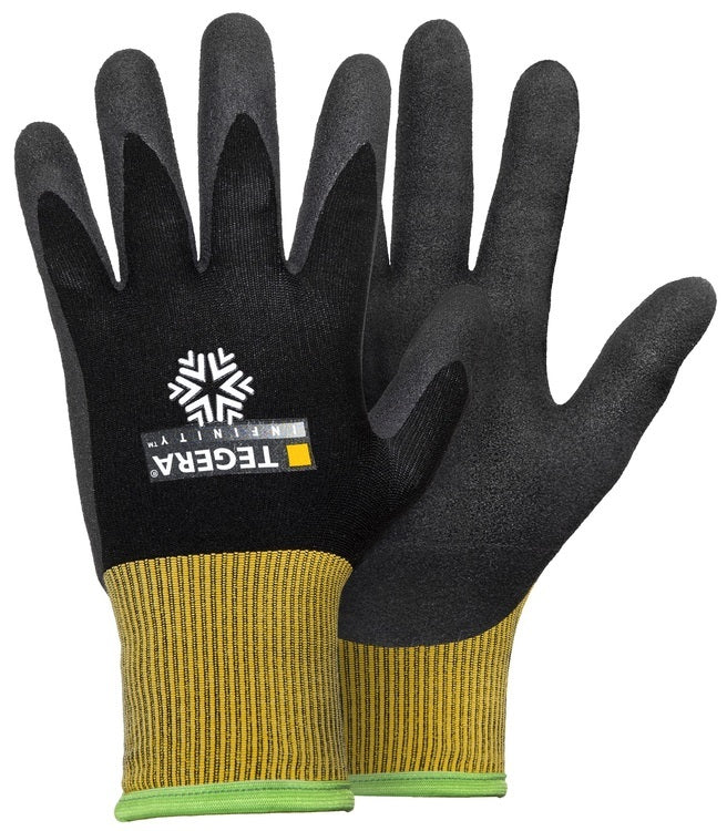 Tegera Arbeitshandschuhe 8810 Infinity – Grösse 9, 6 Paar – Acryl/Nylon, Nitrilschaum, Kälteschutz