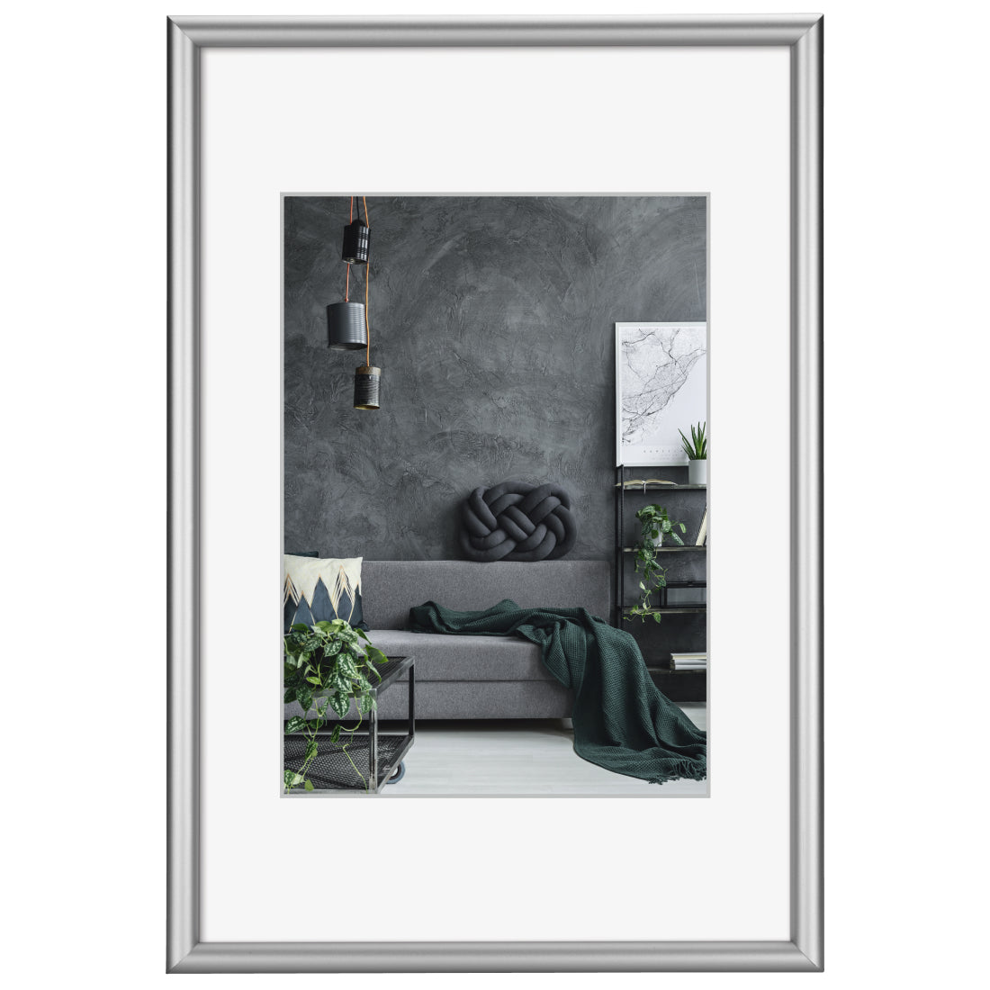 Hama Bilderrahmen – für 18 × 24 cm – Aluminium & Kunststoff, Silber