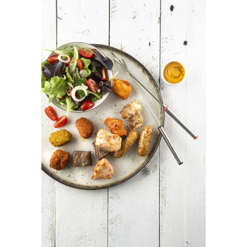 Fritel Fondue-Set FO4290 – Edelstahl, 1,5 l, 6 Personen, elektrisch