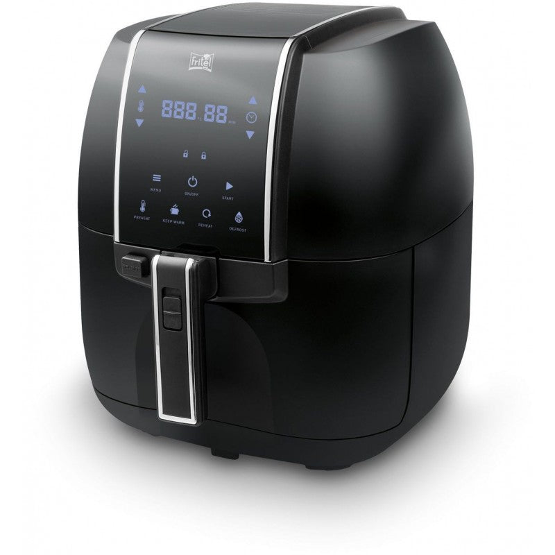 Fritel Heissluftfritteuse 6902 XXL – 5 l, 8 Programme, 2300 W – Schwarz
