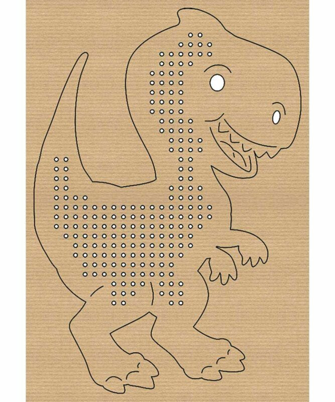 URSUS Stickset Kreuzstich – Tiere – 14,5 × 20 cm – 12 Motive – Karton, Braun