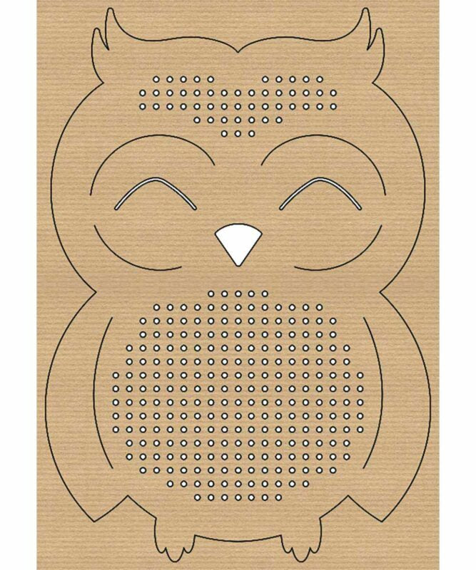 URSUS Stickset Kreuzstich – Tiere – 14,5 × 20 cm – 12 Motive – Karton, Braun