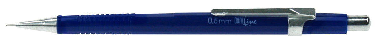 Buroline Druckbleistift – 0,5 mm – Blau – mit Radierer – 1er-Pack