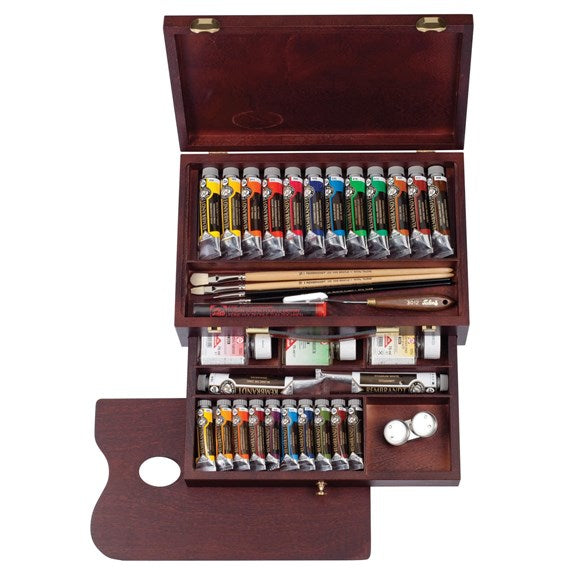 Royal Talens Rembrandt – Master – Ölfarbe – Set – 24 Farben, inkl. Pinsel