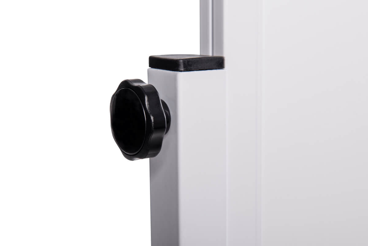 MAUL Whiteboard – 75 × 180 cm, Aluminiumrahmen, mobil