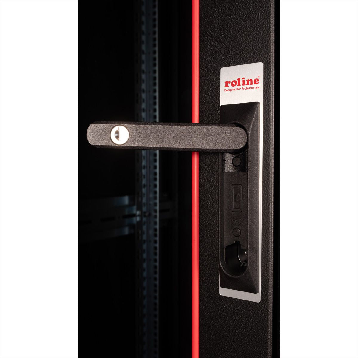 ROLINE Basic – 19" Netzwerkschrank 26U, IP20, 600 × 800 × 1300 mm, schwarz, Stahl