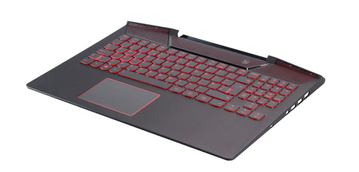 Lenovo Gehäuse-Unterteil mit Tastatur für Y720-15 – AZERTY (FR), mit Ziffernblock – Schwarz