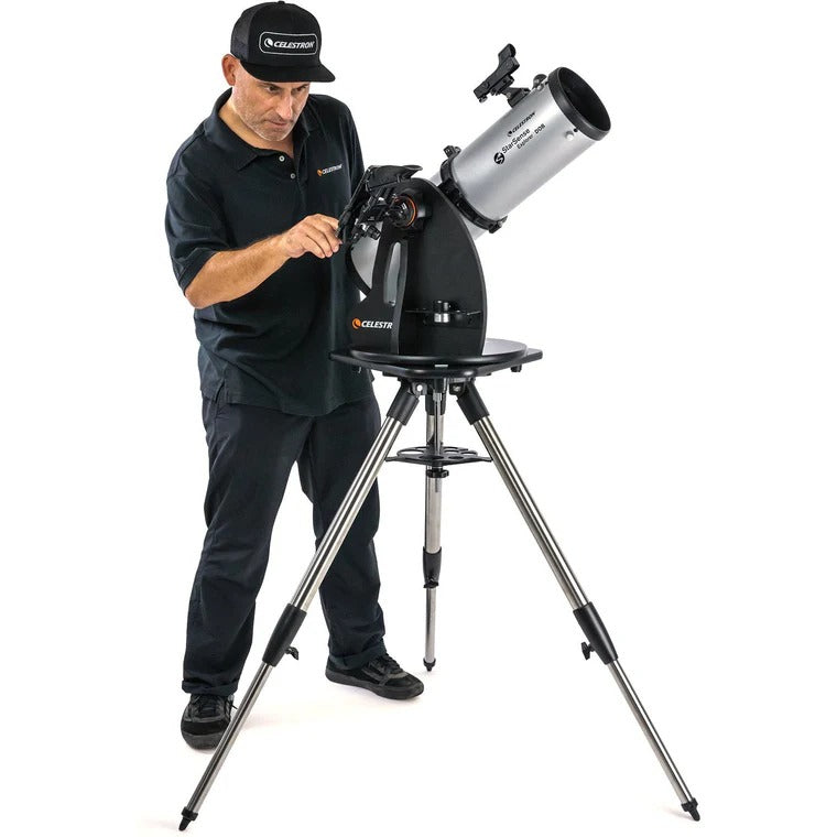Celestron SSE 130mm Tabletop Dobson – Spiegelteleskop, Brennweite 650 mm, 307× Vergrösserung, Schwarz