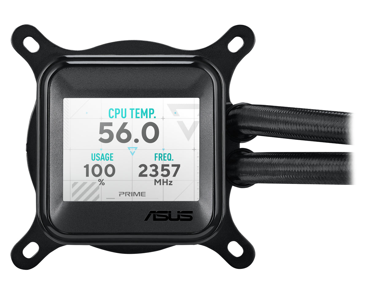 ASUS PRIME LC 360 ARGB LCD – AIO – 360 mm Radiator, 3×120 mm, LCD, für LGA 1700, AM5, AM4 und andere