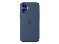 Apple Backcover – für Apple iPhone 16 Plus – Denimblau – Silikon, MagSafe-kompatibel