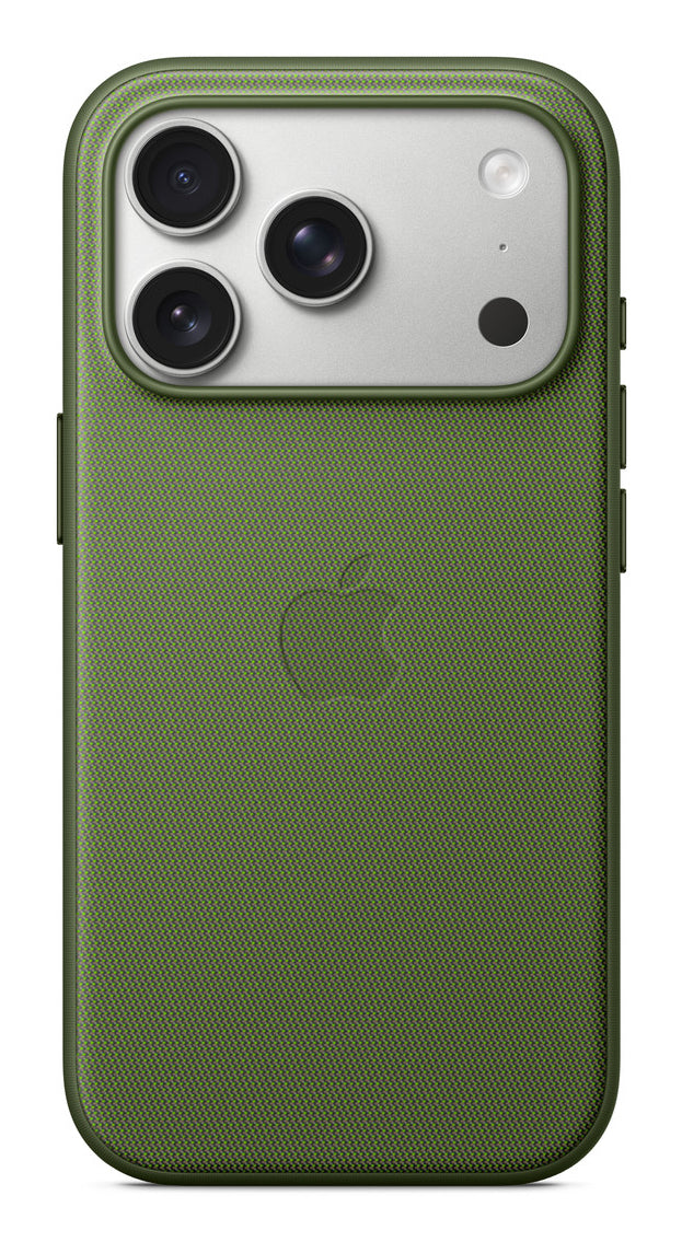 Apple Backcover – für Apple iPhone 17 Pro – MagSafe, Aluminium+Stoff+TPU, Grün, recyceltes Polyester