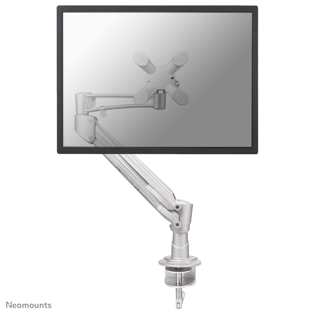 Neomounts Monitorarm, Tischklemme, bis 30", höhenverstellbar, Gasfeder, Silber