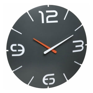TFA-Dostmann TFA Dostmann CONTOUR Wanduhr – Funk, analog, Ø 35 cm, grau, Kunststoff