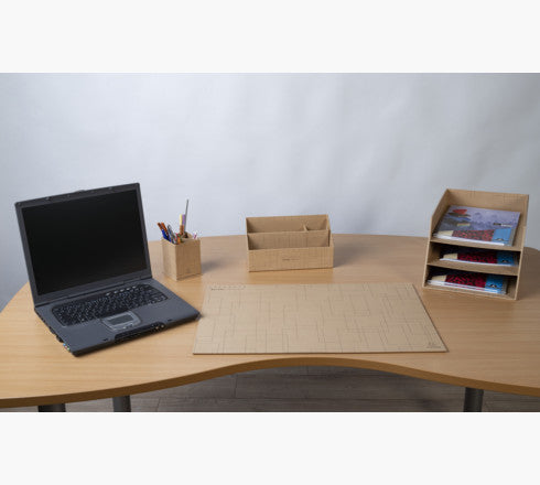 Exacompta Schreibunterlage Eterneco – Geometrie – 585 × 385 mm – Karton, ohne Weichmacher