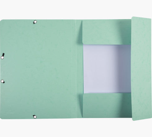 Exacompta Aquarel Gummibandmappe A4 – Karton, Grün, bis 250 Blatt