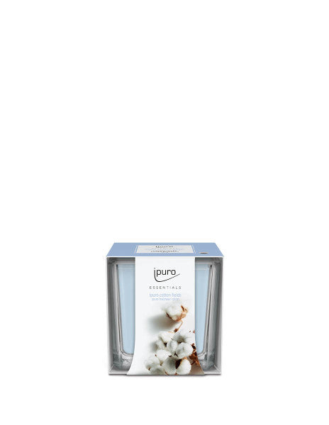 ipuro Essentials Cotton Fields – Duftkerze, Quadratisch, 25 h
