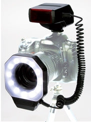 Dörr VL-49 LED-Videoleuchte – 800 Lux, 6000 K – AA (2×), dimmbar – Schwarz – 66 × 79 × 29 mm
