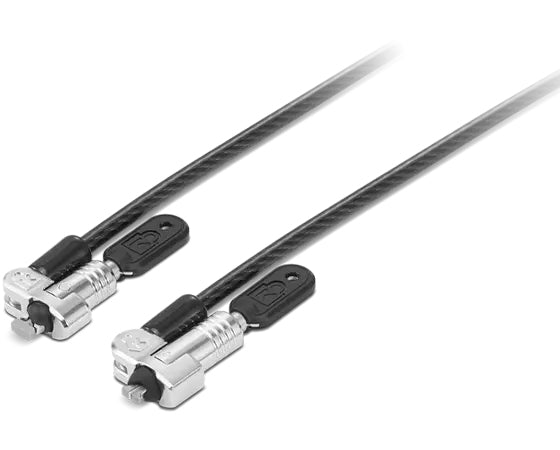 Lenovo NanoSaver/MS 2.0 Kabelschloss für Notebook – 1,8 m Kabel, 5 mm Durchmesser, 2 Schlüssel – Schwarz