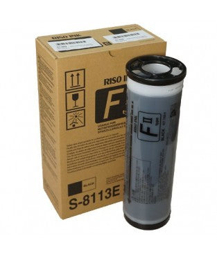 Riso S-8113E Schwarz Tintenpatrone (Original) – 1'000 ml – für Riso SF 5030/5050/5350, SF 9350/9450/9250 …
