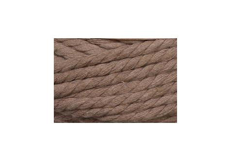 GLOREX Gedrehte Makramee-Kordel Seil Hellbraun – Ø 5 mm, 500 g, 85 m, Baumwolle, 1 Stk.