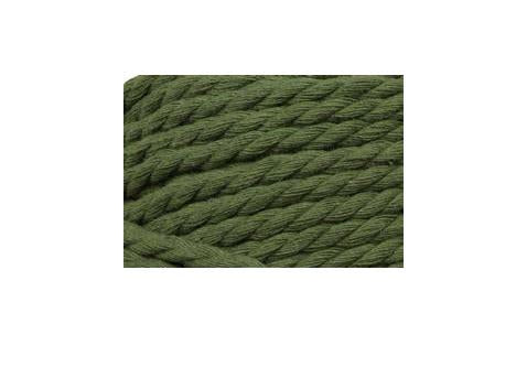 Glorex Makramee-Kordel Olivgrün – Ø 3 mm, 250 g, 63 m, Baumwolle/Polyester