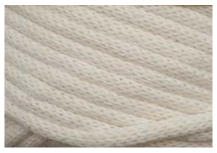Glorex Makramee-Kordel Weiss – Ø 3 mm, 250 g, 85 m, Polyester