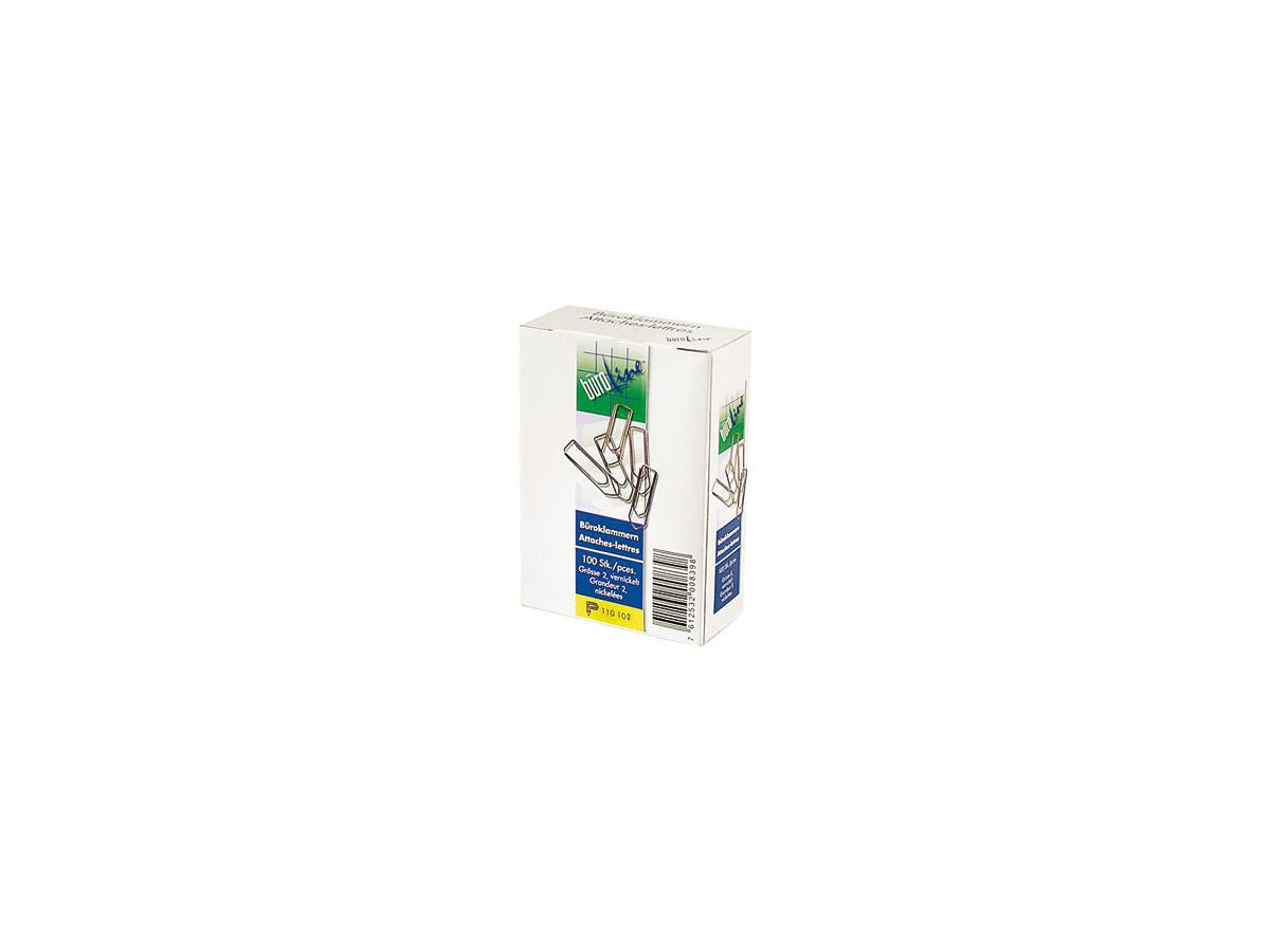 Buroline Büroline Büroklammern 28 mm – vernickelt – 100 Stk.