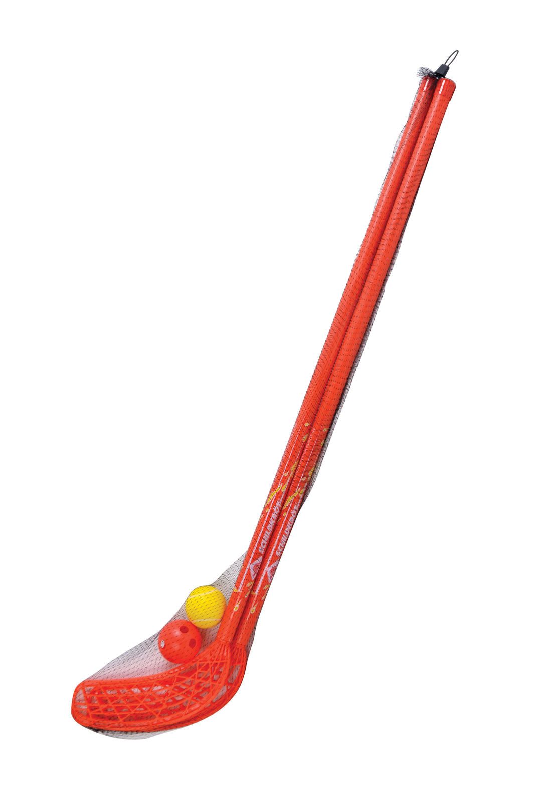 Schildkröt Funsports Fun-Hockey-Set – Länge 110 cm – 4 Stück – ab 5 J. – Kunststoff, Rot/Gelb