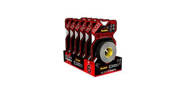 3M Scotch Extremium ULTRA H.P. Gewebeband/Gaffa – 24 mm × 10 m, schwarz, extra stark, wasserfest, UV-beständig