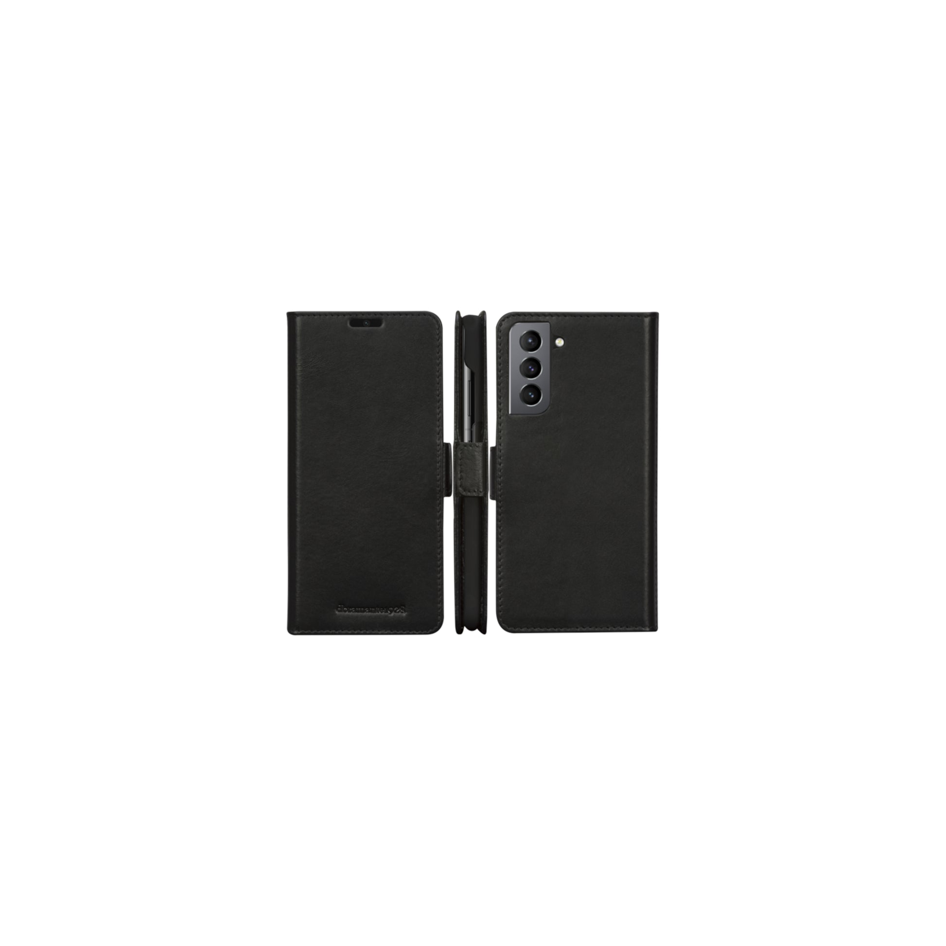 dbramante1928 Lynge – Wallethülle – für Samsung Galaxy S21 Plus, Leder, schwarz, Magnetverschluss