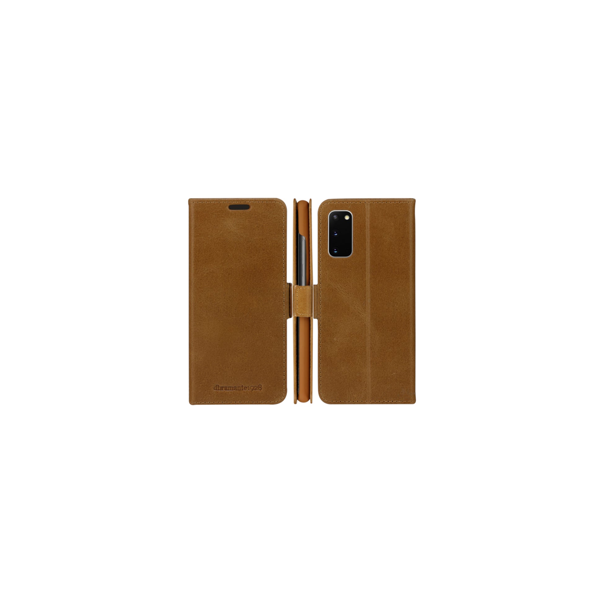 dbramante1928 Lynge Wallethülle – für Samsung Galaxy S21 Plus, 3 Kartenfächer, Leder, Braun