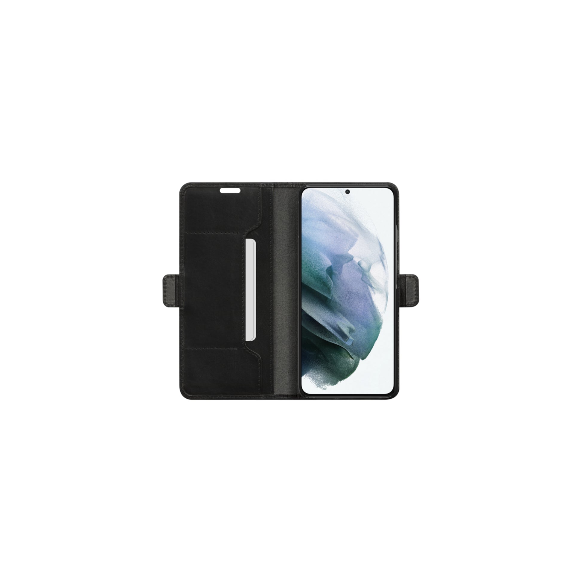dbramante1928 Copenhagen Slim – Wallethülle – für Samsung Galaxy S21, 1 Kartenfach, Leder, Schwarz