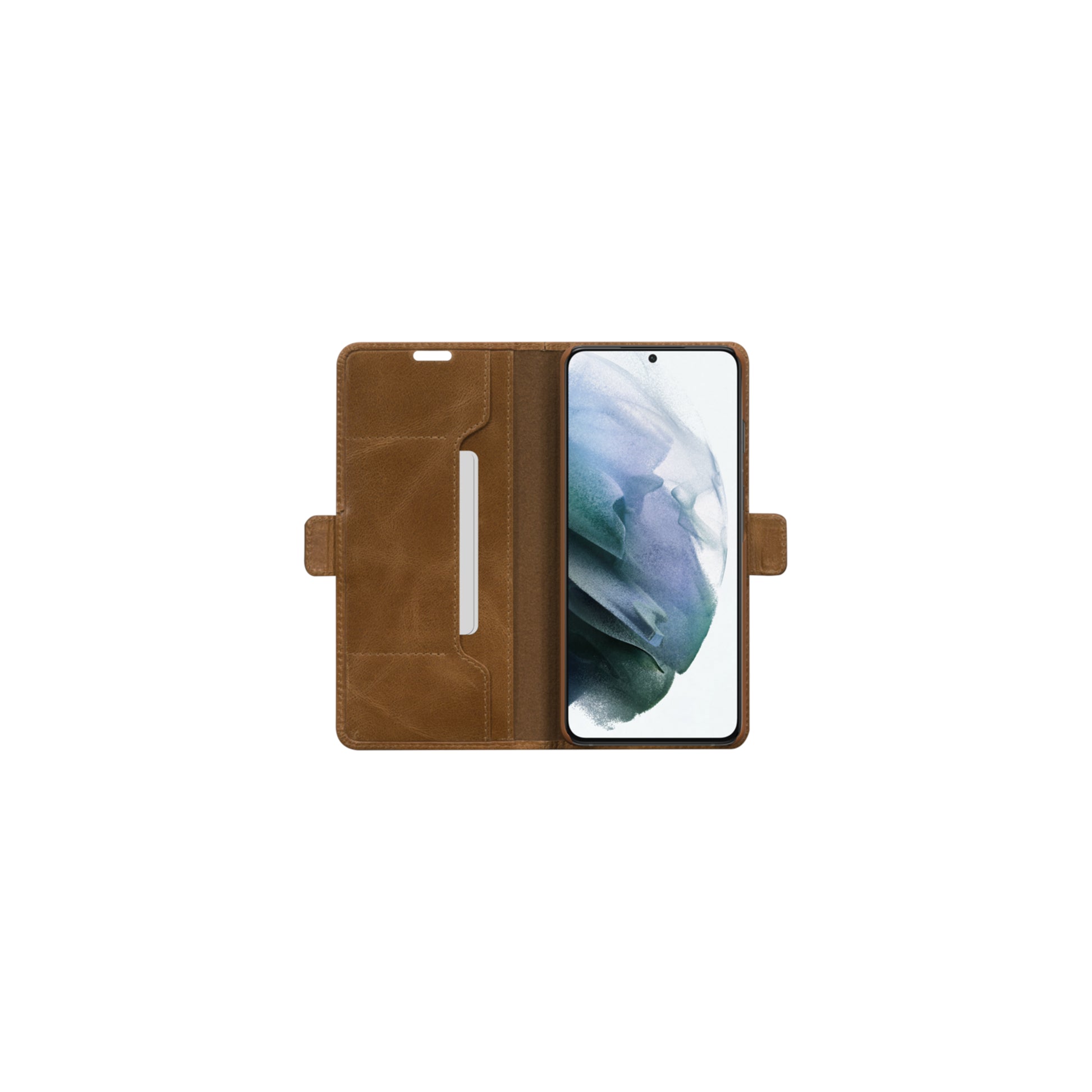 dbramante1928 Copenhagen Slim – Wallethülle – für Samsung Galaxy S21 Plus, 1 Kartenfach, Leder, Braun