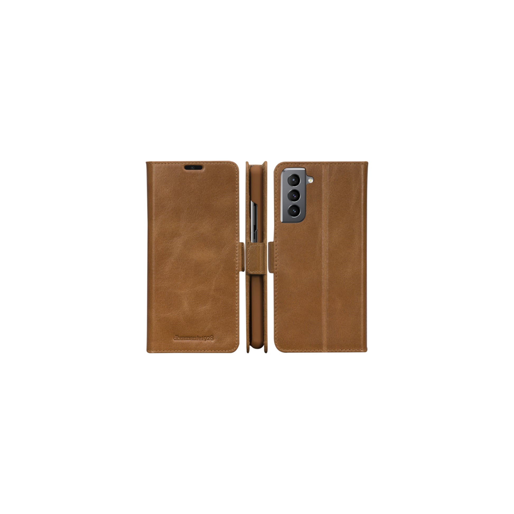 dbramante1928 Copenhagen Slim – Wallethülle – für Samsung Galaxy S21 Plus, 1 Kartenfach, Leder, Braun
