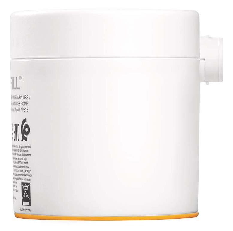 Intex USB-Luftpumpe Quick-Fill USB150 – 5 V, 2 A – 150 l/min – Weiss – mit USB-Kabel
