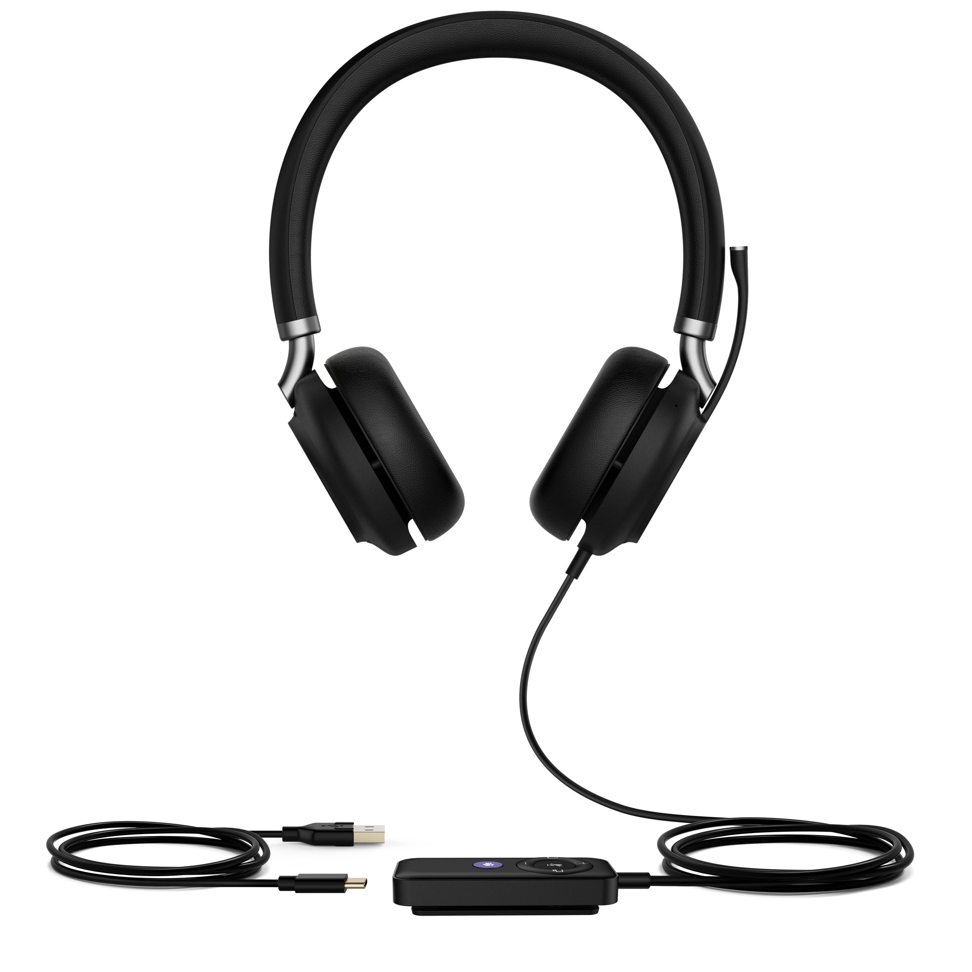 Yealink UH38 Dual UC – Duo Headset – USB‑A, Noise-Cancelling Mikrofon – Schwarz, Teams-kompatibel
