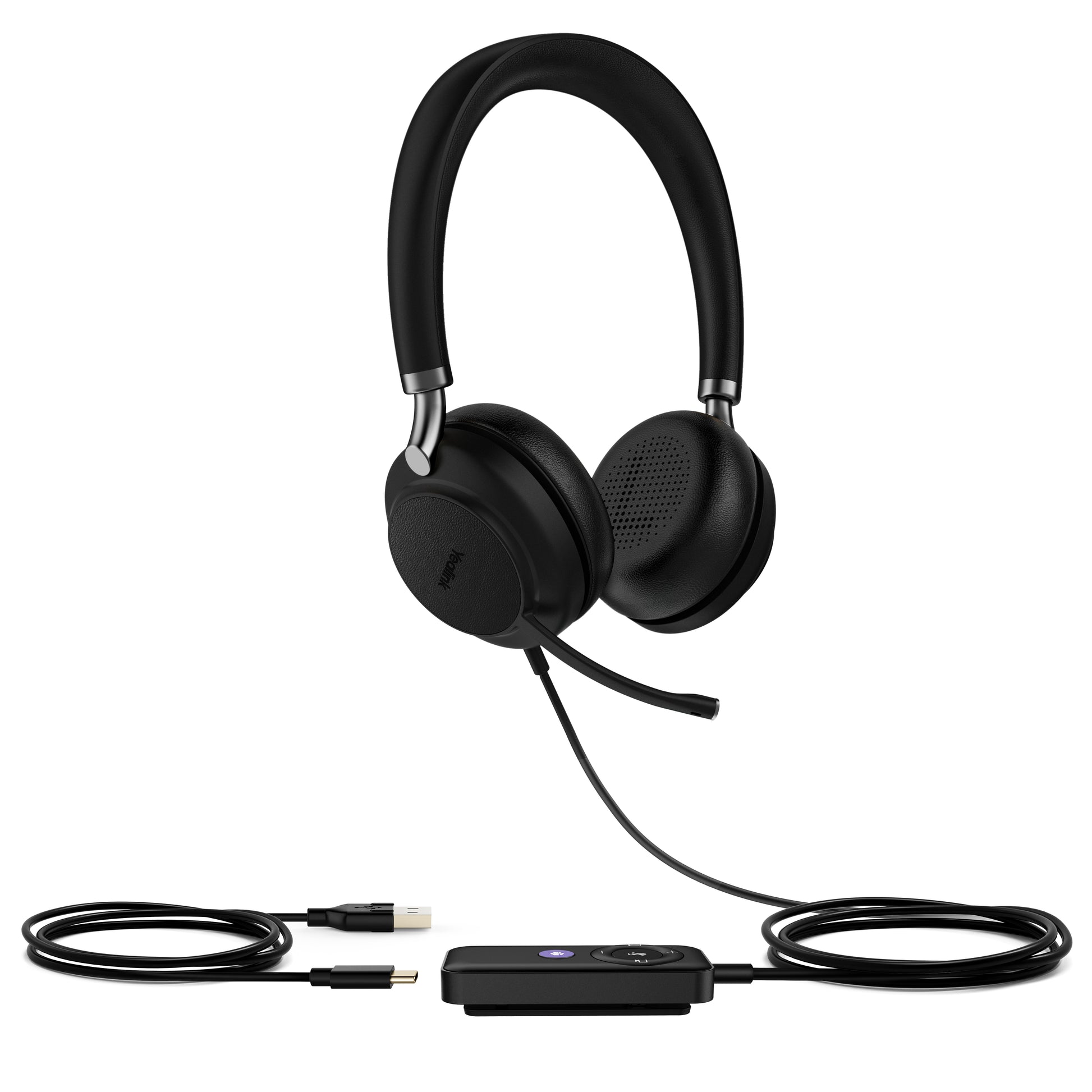 Yealink UH38 Dual UC – Duo Headset – USB-C, Busylight – Teams-kompatibel – Schwarz – bis 8 h