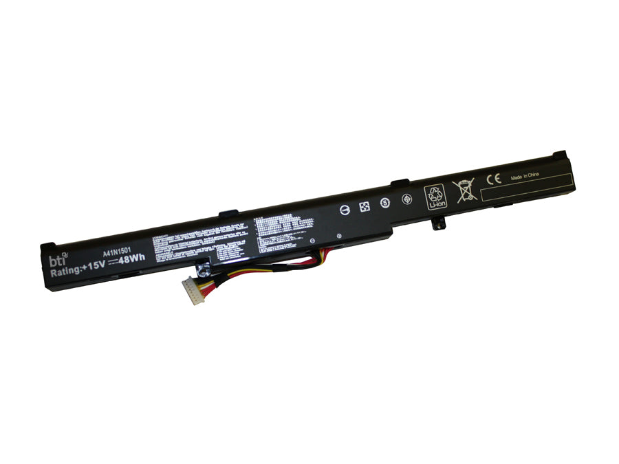 BTI Notebook-Akku – für Asus A41N1501 – 48 Wh, 15 V (4 Zellen) – Schwarz