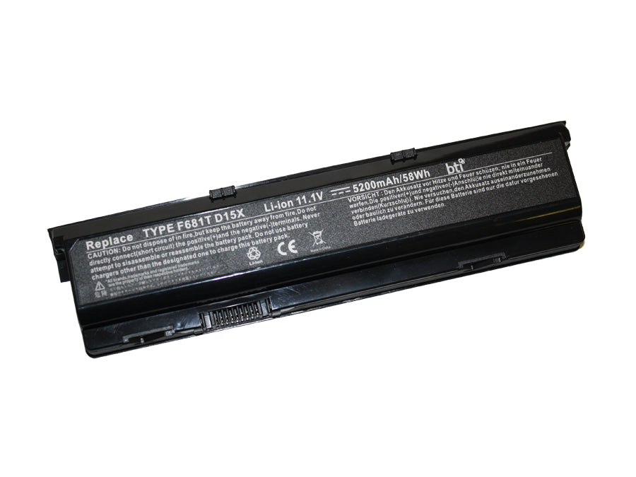BTI Notebook-Akku – für Dell M15X R1 – 56 Wh, 11,1 V (6 Zellen) – Schwarz